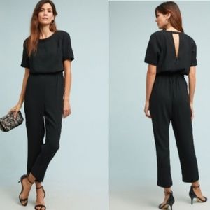 ANTHROPOLOGIE Allegory Textured Jumpsuit M